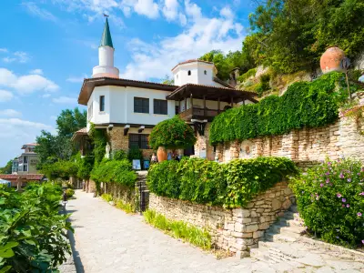 Balchik Palace  (Castle) and botanic garden of Romanian Queen Marie at Bulgarian Black Sea,